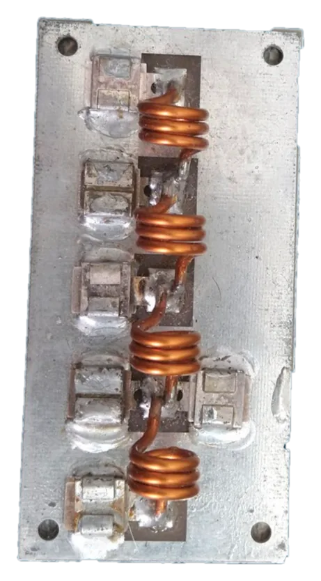 Filtro de RF con bobinas